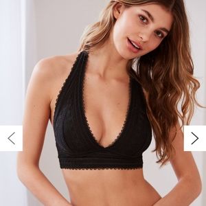 Out From Under Strappy Back Halter Bra